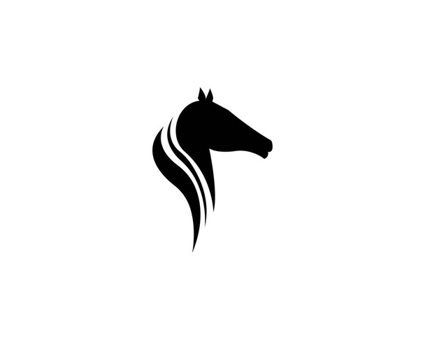 Plantilla de logotipo de caballo Diseño de ilustración vectorial - Vector, Imagen