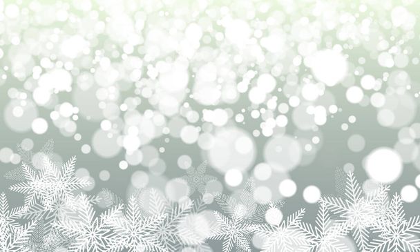 Winter background with snowflakes. Minimalist, suitable for wallpapers, banners, gaming, cards, book illustrations, landing pages, etc. - Vector, Image