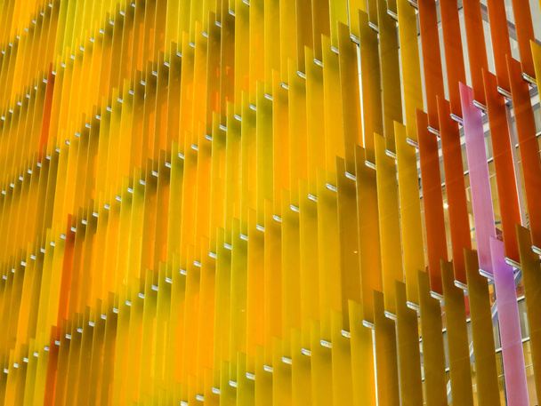 vzor akrylové plastové fólie interiér a exteriér venkovní mají barevnou koncepci designu - Fotografie, Obrázek