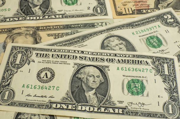 close up USA dollar banknotes - Photo, Image
