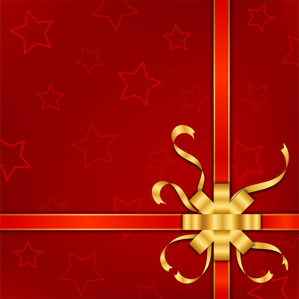 festivaali juhla konsepti, joulu, uusi vuosi, punainen lahja laatikko tausta, vektori suunnittelu - Vektori, kuva