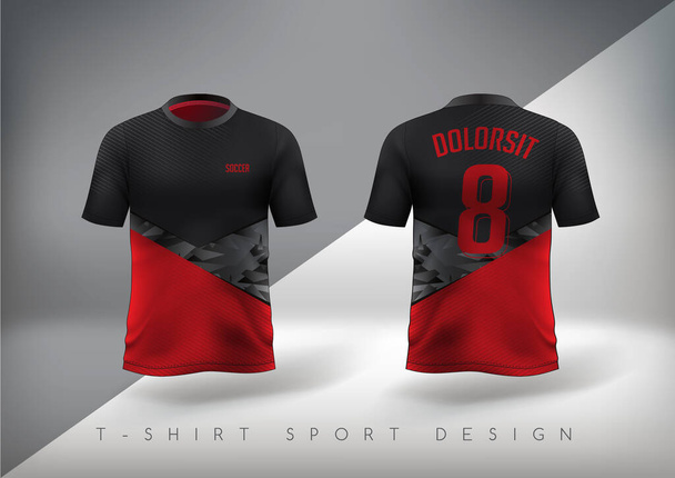 Sport T-Shirt Design schlanke Passform - Vektor, Bild