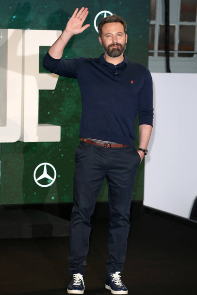 LONDON, UNITED KINGDOM - Nov 04, 2017: Ben Affleck attends the 'Justice League' photocall at The College on November 4, 2017 in London, England. - 写真・画像