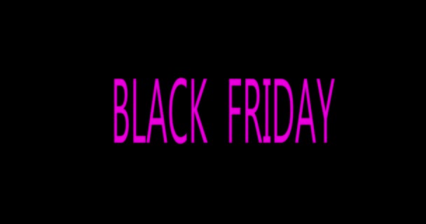 Black Friday Banner de venta Neón - Imágenes, Vídeo