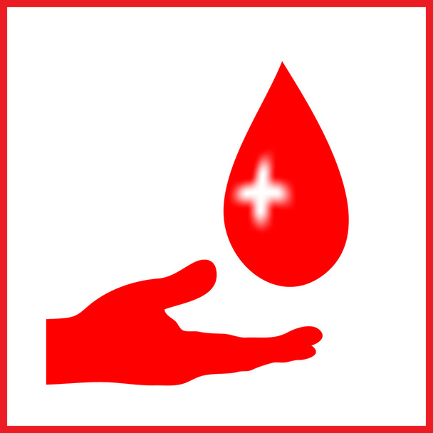 αιμοδοσία - Διάνυσμα, εικόνα