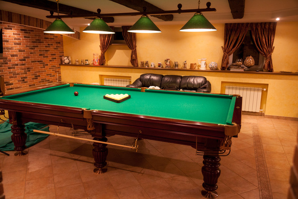 Billiard room at club - Photo, Image