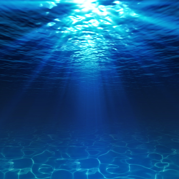 Vista subaquática com fundo marinho arenoso
 - Foto, Imagem