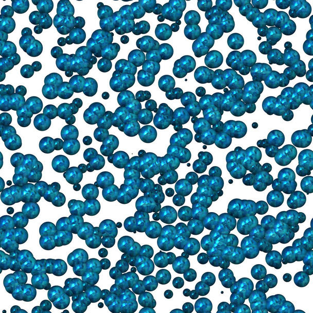 Continuous molecular blue pattern   - Fotó, kép