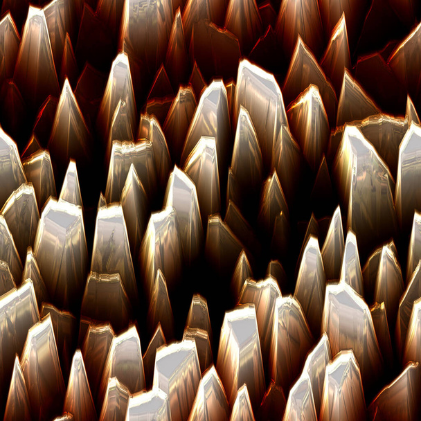 Kontinuierliches Muster wachsender Drusen aus Selenit - Foto, Bild