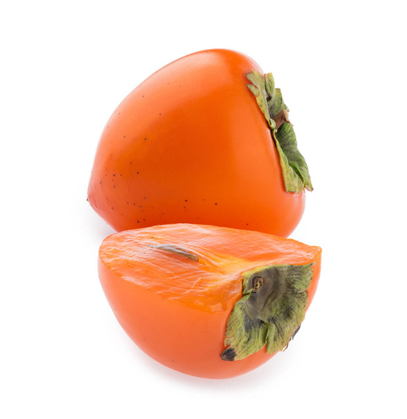 persimmon fruit isolated white background - Photo, Image