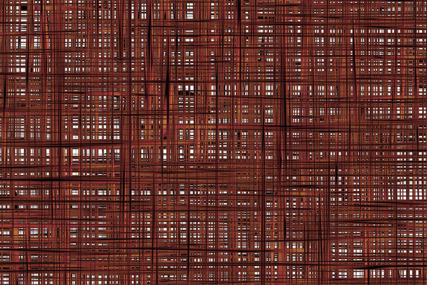 Abstract brown square plexus   - Photo, Image