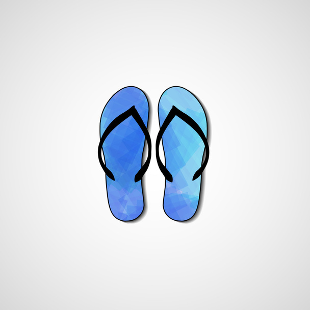 Abstract illustration on flip flops - Vecteur, image