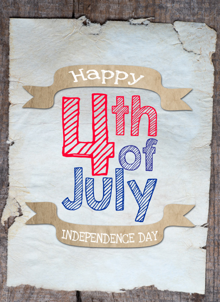 Gelukkig Onafhankelijkheidsdag 4 juli - Foto, afbeelding