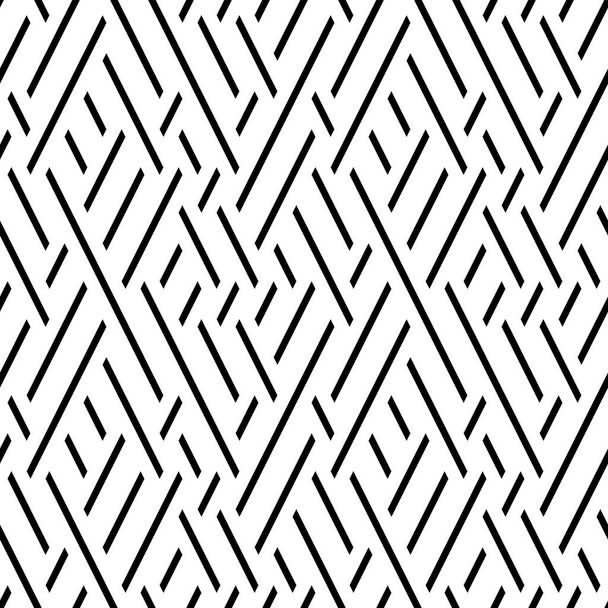motif sans couture avec segments noirs obliques - Vecteur, image