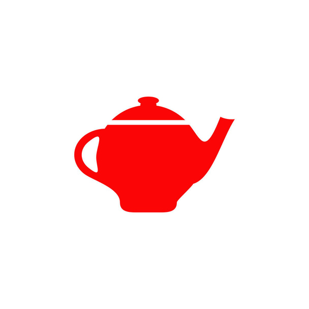 Projeto do logotipo do ícone do pote de chá modelo vetorial - Vetor, Imagem