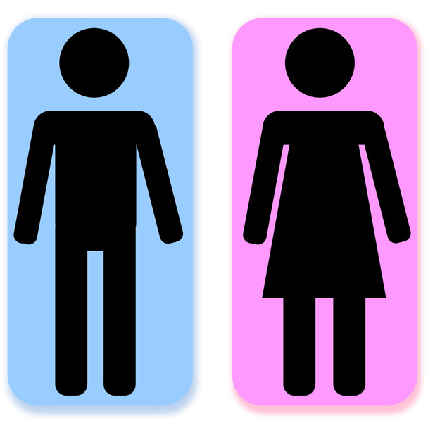 Sinal masculino e feminino
 - Foto, Imagem