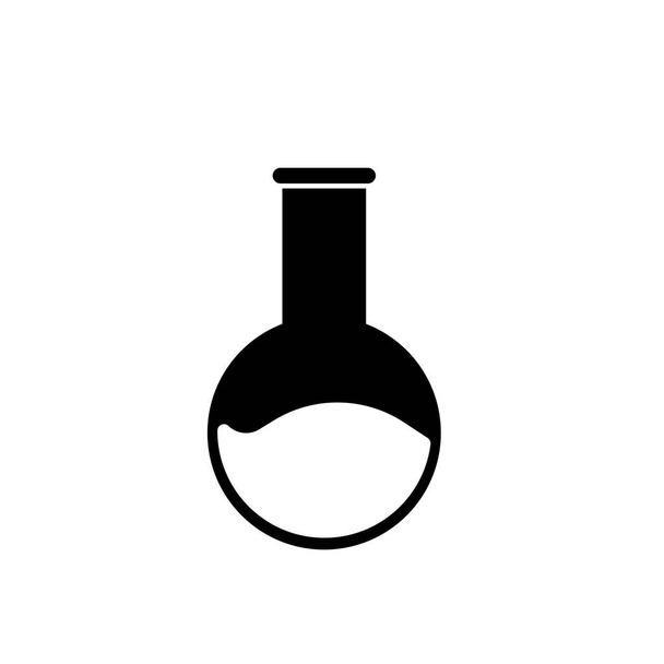 Logo solido della bottiglia del laboratorio è un logo o un'icona semplice,  - Foto, immagini