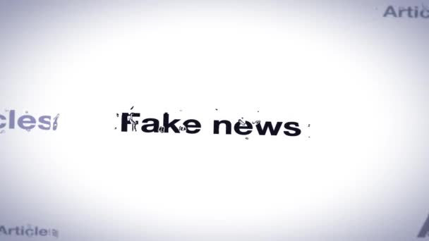 Highlighted Fake News typography for social and news media or marketing concept. 4k footage. Can be used as illustrative for websites or other resources. - Footage, Video