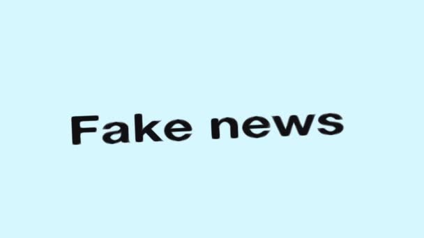 In evidenza Fake News tipografia per social media e notizie o concetto di marketing. 4k filmati. Può essere utilizzato come illustrativo per siti web o altre risorse. - Filmati, video