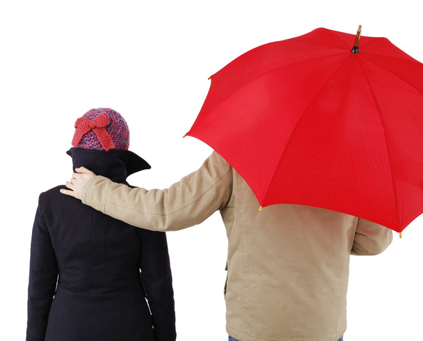 Couple with umbrella - Foto, Imagem