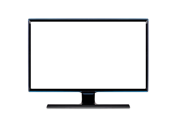Monitor de computadora o televisor aislado en blanco . - Foto, imagen