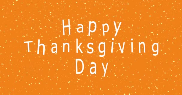 Thanksgiving Dag. Briefkaart voor felicitaties. Gelukkige Thanksgiving spandoek - Video