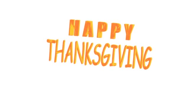 Ημέρα των Ευχαριστιών. Ταχυδρομική κάρτα για συγχαρητήρια. Χαρούμενη σημαία Ευχαριστιών - Πλάνα, βίντεο