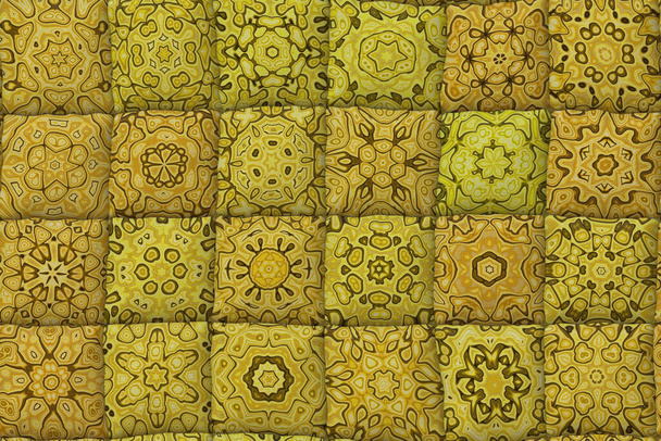 Ευρύ συνεχές μοτίβο παπλώματος κουβέρτας    - Φωτογραφία, εικόνα