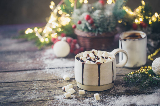 Hot chocolate with marshmallows - Fotografie, Obrázek