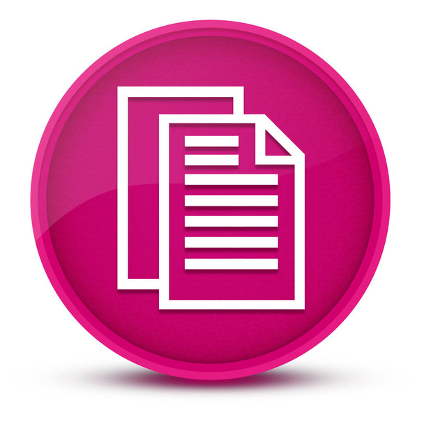 Páginas de documento luxuoso rosa brilhante botão redondo ilustração abstrata - Foto, Imagem
