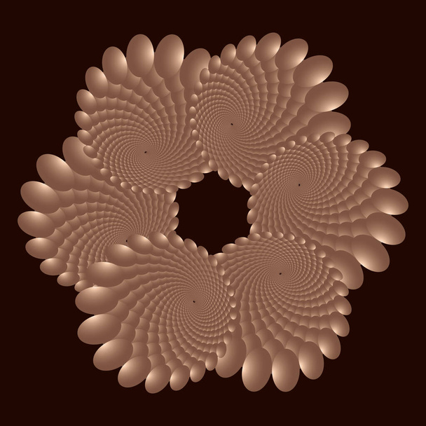 Ornate, östliche Mandala. Kunst, runde, farbenfrohe Verzierung  - Vektor, Bild