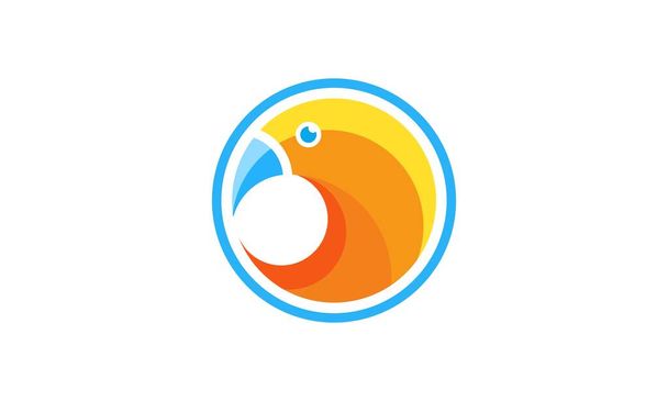 Creative bird logo, vector illustration - Wektor, obraz