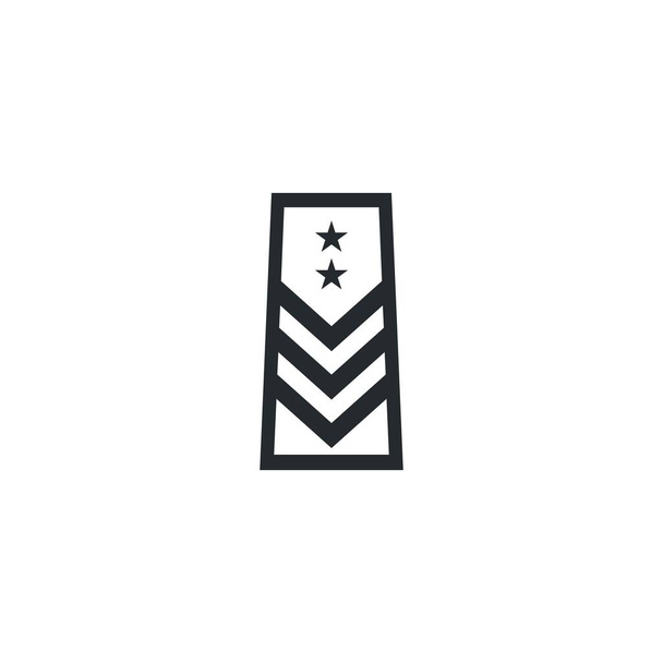 Insegne Millitary rank simbolo icona illustrazione design  - Vettoriali, immagini