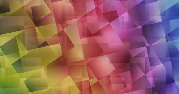 4K looping light multicolor footage in polygonal style. - Footage, Video