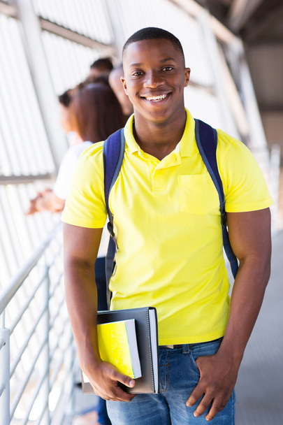Handsome african college student - Фото, изображение