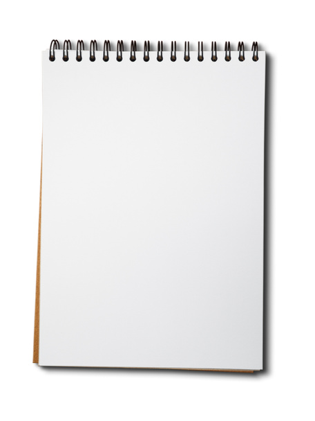 Cuaderno de papel blanco en blanco - Foto, Imagen