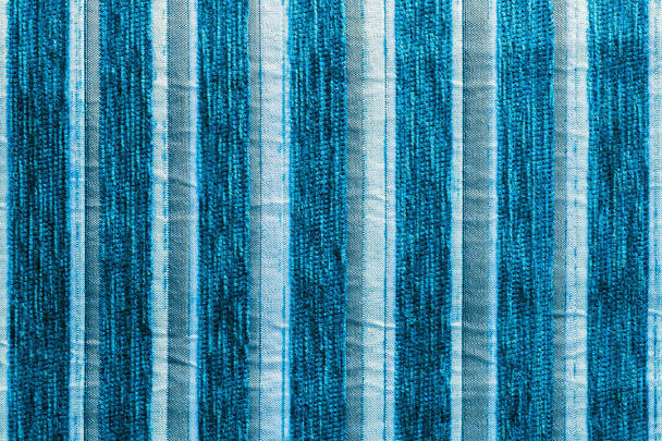 paski syntetyczne tkane tkaniny tapicerskie z bliska tekstura - Zdjęcie, obraz
