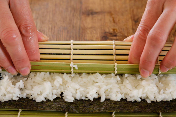 Makisu, Sushi Mat Stock Photo, Picture and Royalty Free Image. Image  69263007.