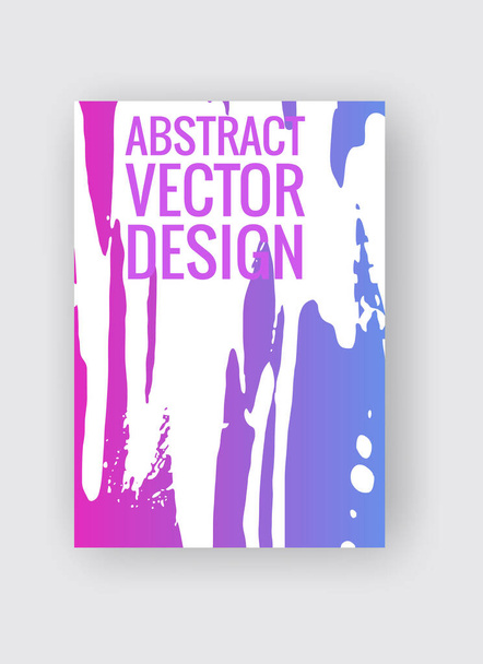 Abstract poster templates. Colorful gradient threads composition. Abstract vector banner illustration. - Vektor, obrázek