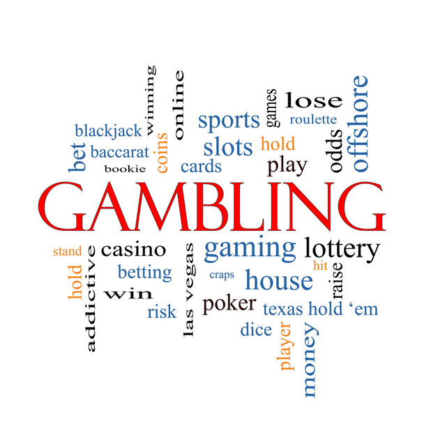Gambling Word Cloud Concept - Photo, Image