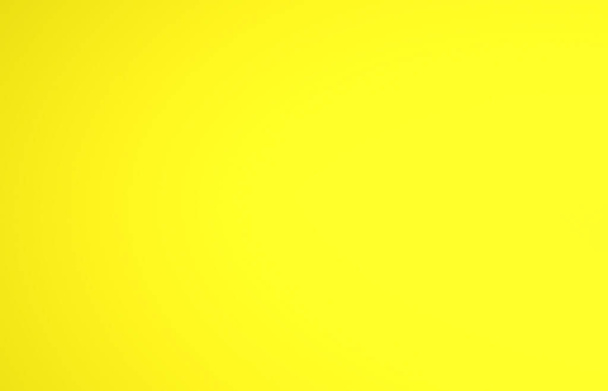 Ícone de submarino roxo isolado no fundo amarelo. Navio militar. Conceito de minimalismo. 3D ilustração 3D render - Foto, Imagem
