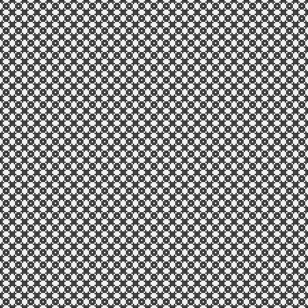 単純な幾何学的抽象的な黒白の背景ベクトル図を繰り返し  - ベクター画像
