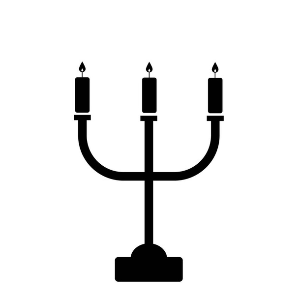 illustration of candle isolated icon. filled style flat decoration  - Photo, Image