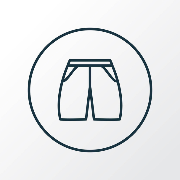 Shorts icon line symbol. Premium quality isolated swimming trunks element in trendy style. - Photo, Image