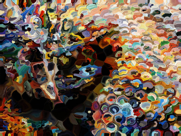 Холст из текстурированной виртуальной краски для оформления и декоративного фона
 - Фото, изображение