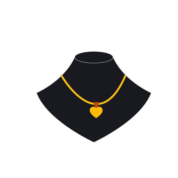 Ilustración collar, Icono de diseño de línea aislada - Foto, Imagen