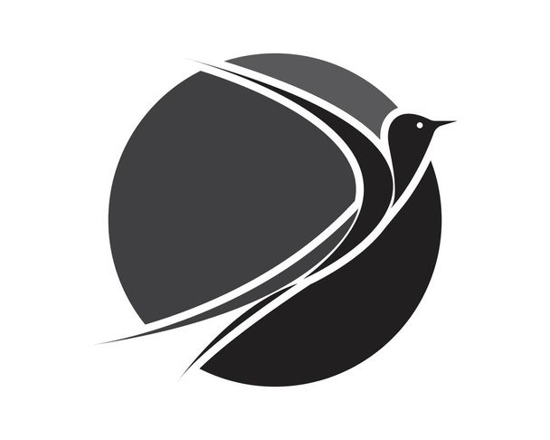 Kuş Logosu Şablonu vektör çizimi - Vektör, Görsel
