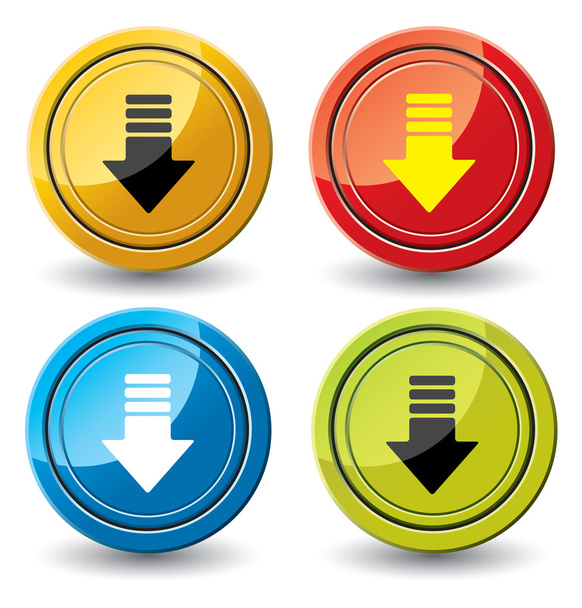 Glossy buttons. - Vector, Image