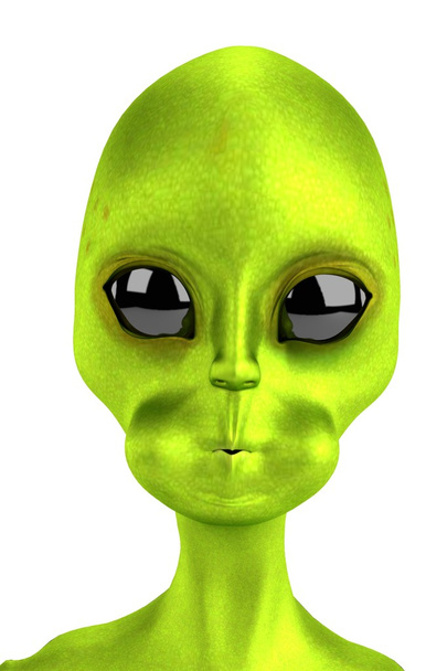 3D-Darstellung von Alien - Foto, Bild