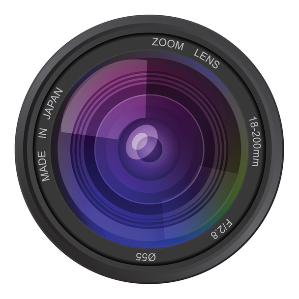 Camera photo lens, vector  - Vector, Image
